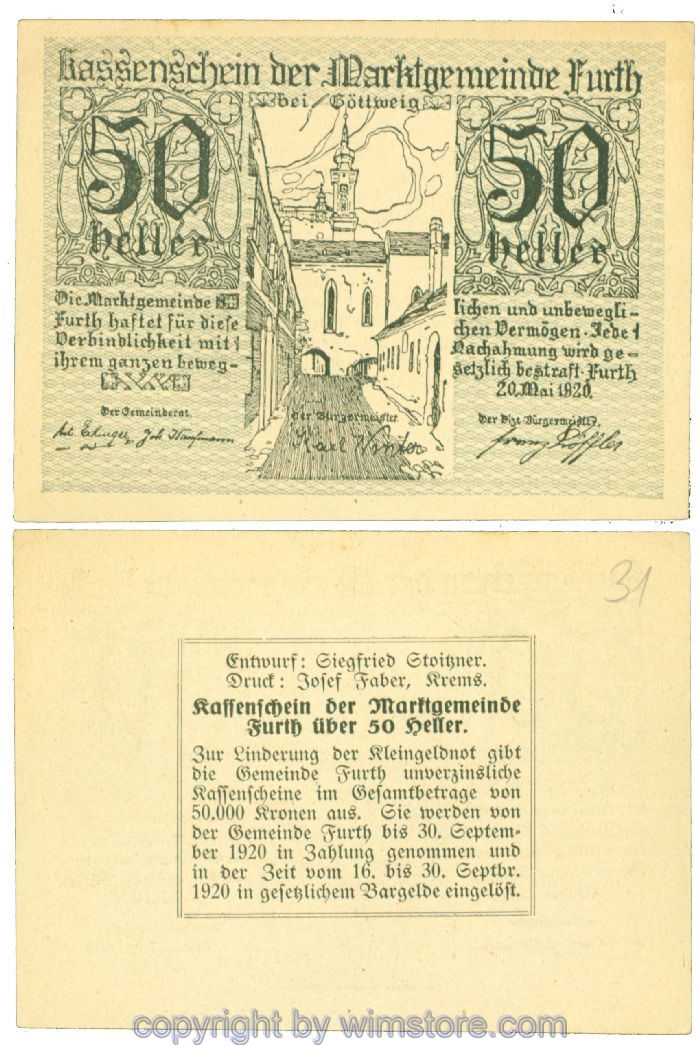 Furth  J00214b31  50 Heller; I