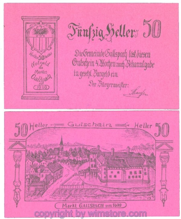 Gallspach, J00219b, 50 Heller; 1