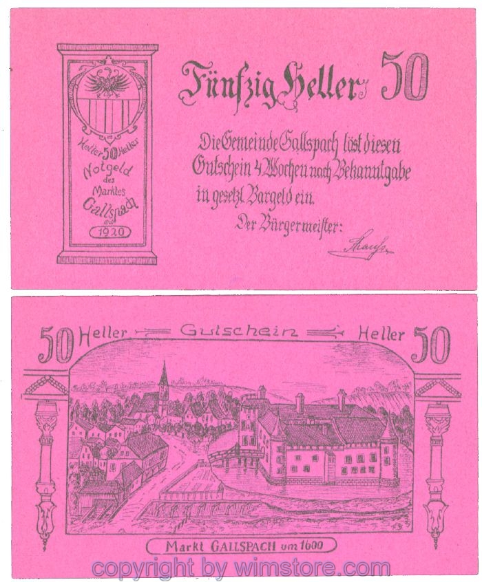 Gallspach, J00219b, 50 Heller; 1