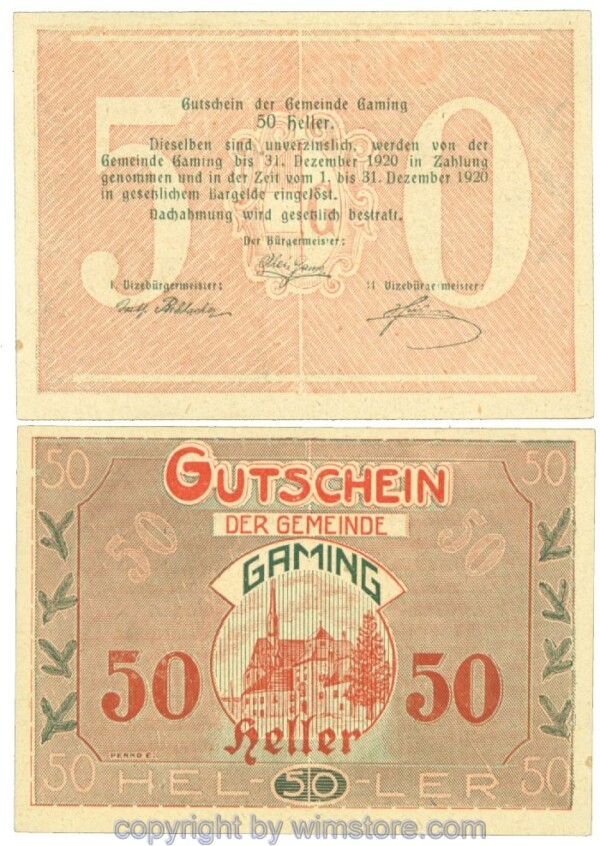 Gaming, J00220a, 50 Heller; 1
