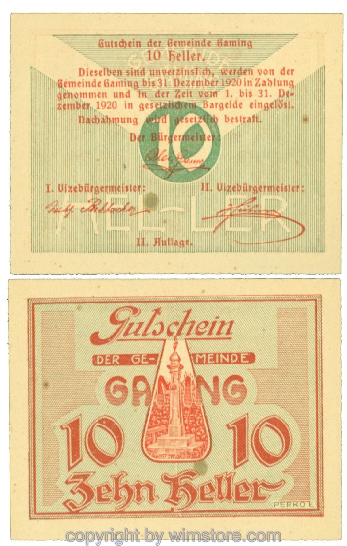 Gaming, J00220b, 10 Heller; 1-
