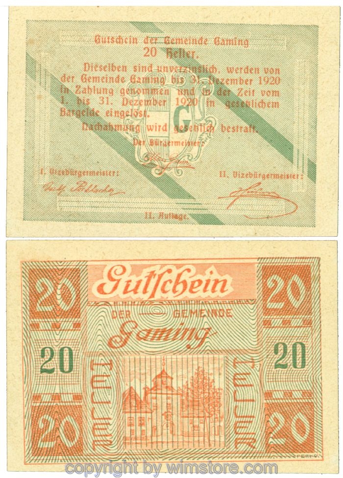 Gaming, J00220b, 20 Heller; 1-