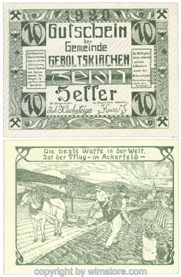 Geboltskirchen, J00226a, 10 Heller; 1