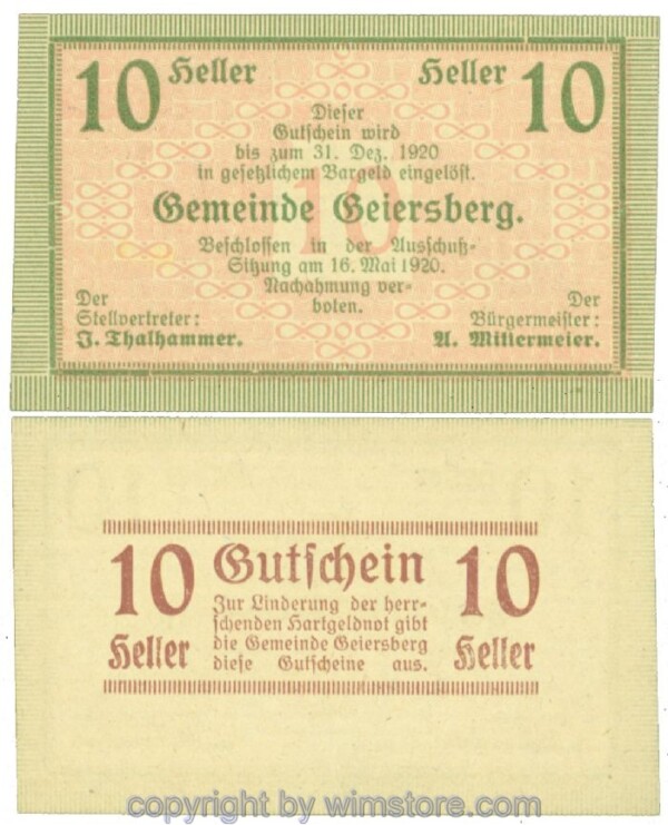 Geiersberg, J00227b2, 10 Heller; 1