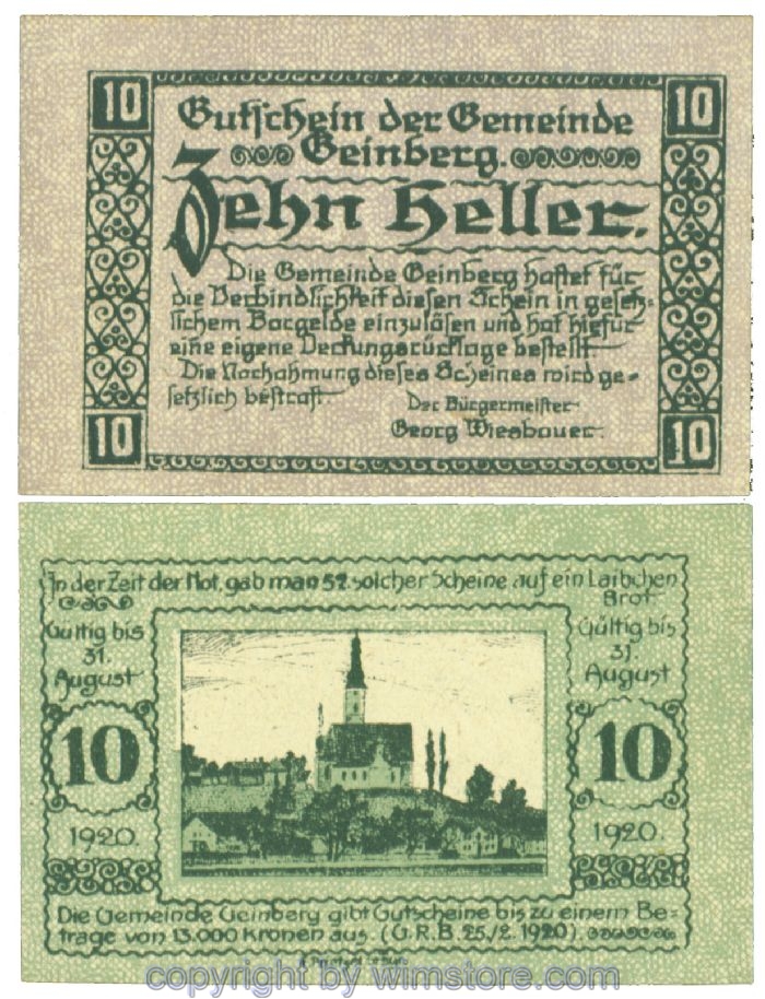 Geinberg, J00228a, 10 Heller; 1