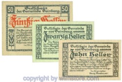 Geinberg, J00228e, Serie 10, 20, 50 Heller; 1
