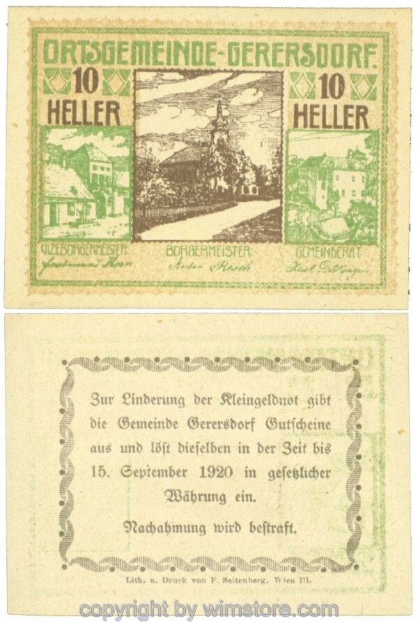 Gerersdorf, J00230a, 10 Heller; 1
