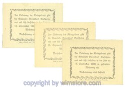 Gerersdorf, J00230a, Serie 10, 20, 50 Heller; 1