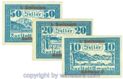 Gmunden, J00240SIb, Serie 10, 20, 50 Heller; 1