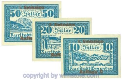 Gmunden, J00240SIb, Serie 10, 20, 50 Heller; 1