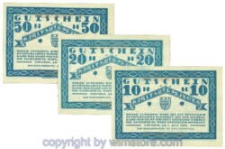 Gmunden, J00240SIb, Serie 10, 20, 50 Heller; 1