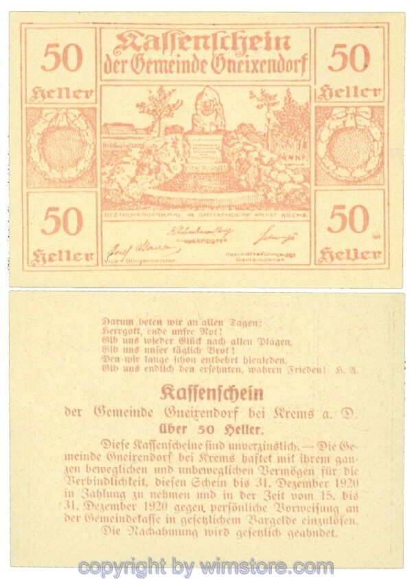Gneixendorf, J00241N28, 50 Heller; 1-