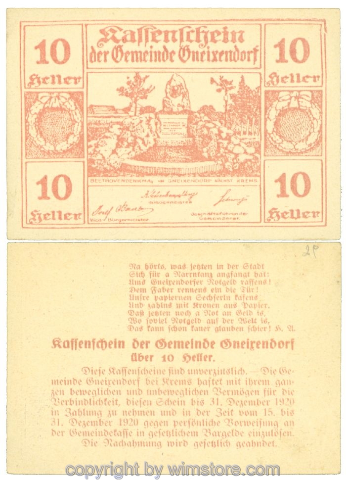 Gneixendorf, J00241N29, 10 Heller; 1-