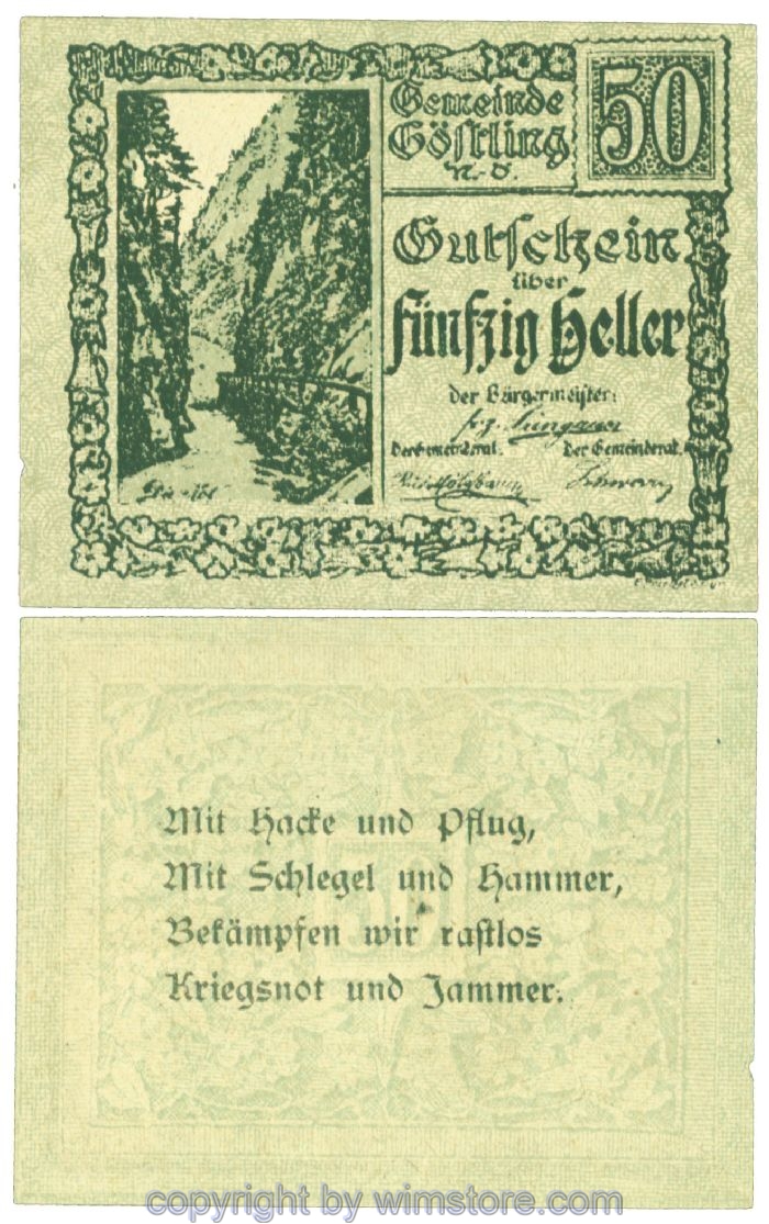 Göstling, J00243b, 50 Heller; 1