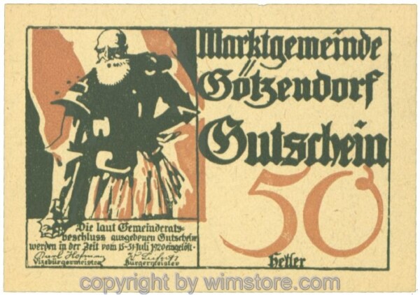 Götzendorf, J00246IIa, 50 Heller; 1