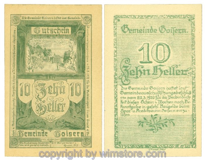 Goisern, J00247I, 10 Heller; 1-