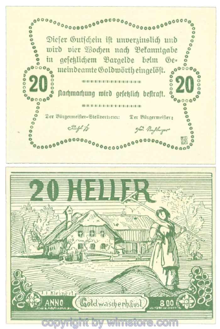 Goldwörth, J00248b, 20 Heller; 1-