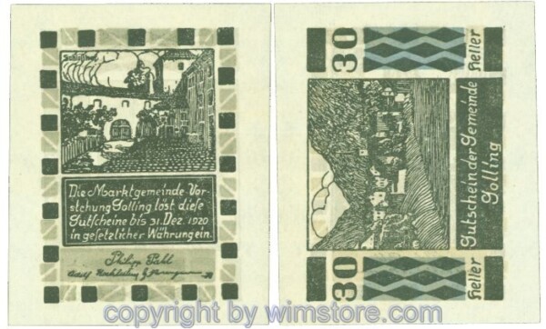 Golling, J00249x, 30 Heller; 1