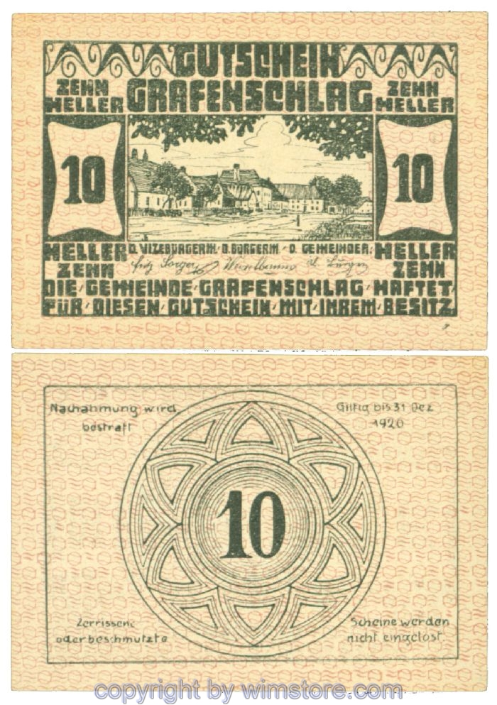 Grafenschlag, J00255, 10 Heller; 1