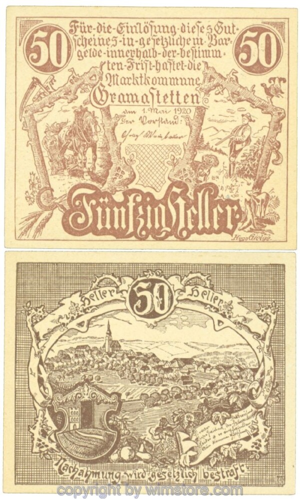 Gramastetten, J00256, 50 Heller; 1