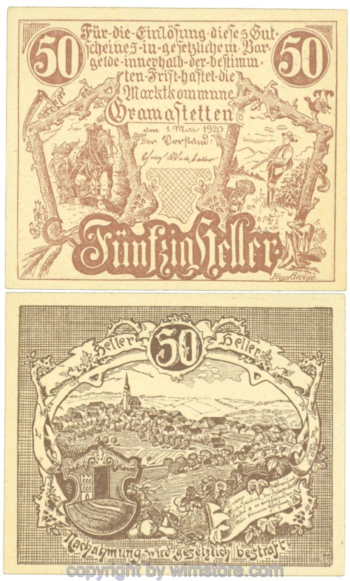 Gramastetten, J00256, 50 Heller; 1