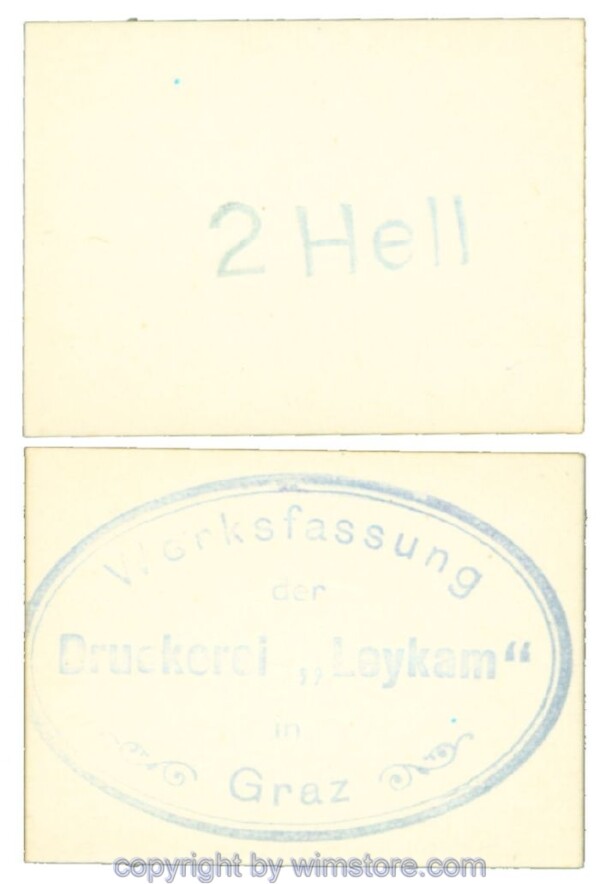 Graz, Prv. Leykam, J00263, 2 Heller; 1