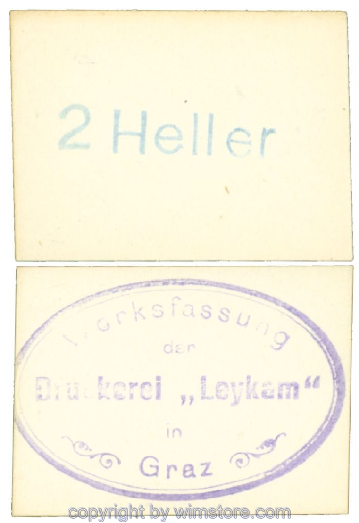 Graz, Prv. Leykam, J00263, 2 Heller; 1