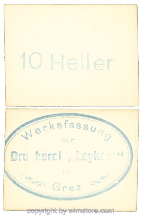 Graz, Prv. Leykam, J00263, 10 Heller; 1