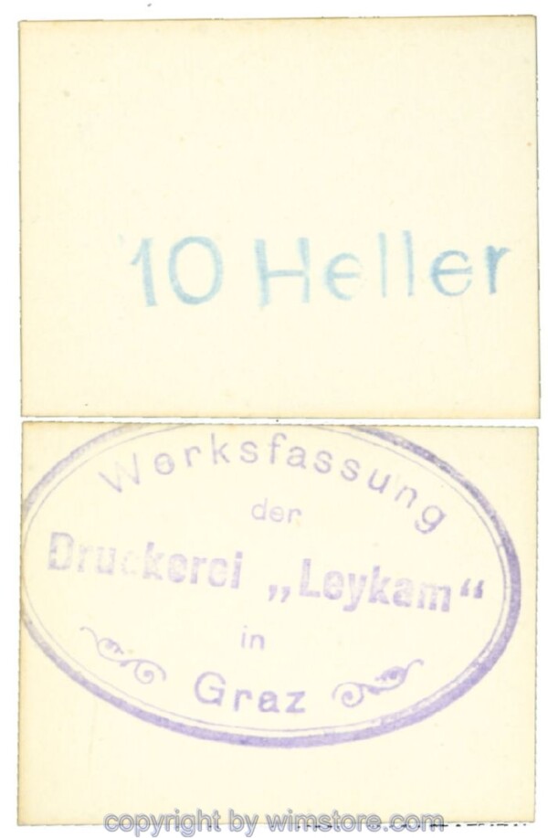 Graz, Prv. Leykam, J00263, 10 Heller; 1