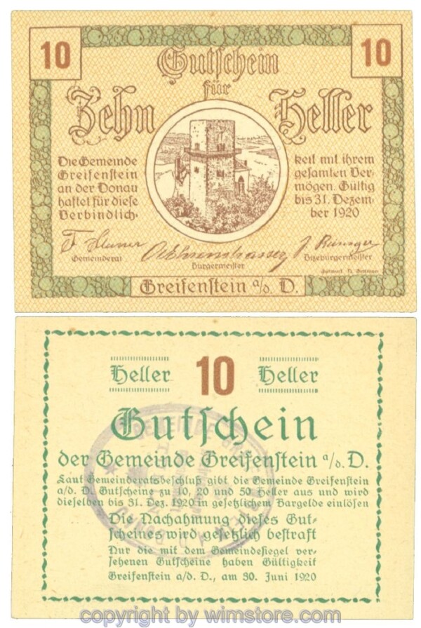 Greifenstein, J00275b2, 10 Heller; 1