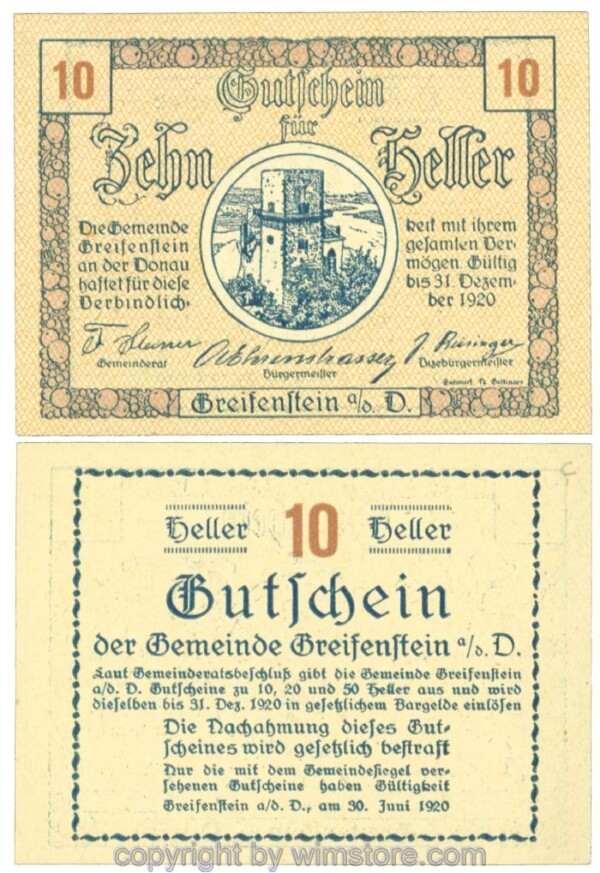 Greifenstein, J00275c, 10 Heller; 1