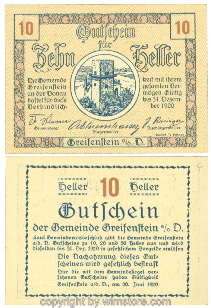 Greifenstein, J00275c, 10 Heller; 1