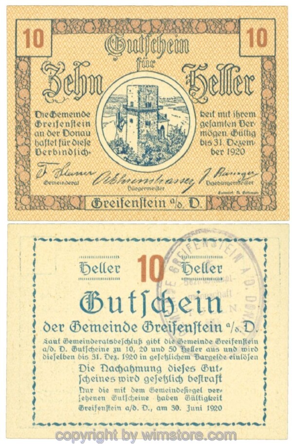 Greifenstein, J00275d1, 10 Heller; 1