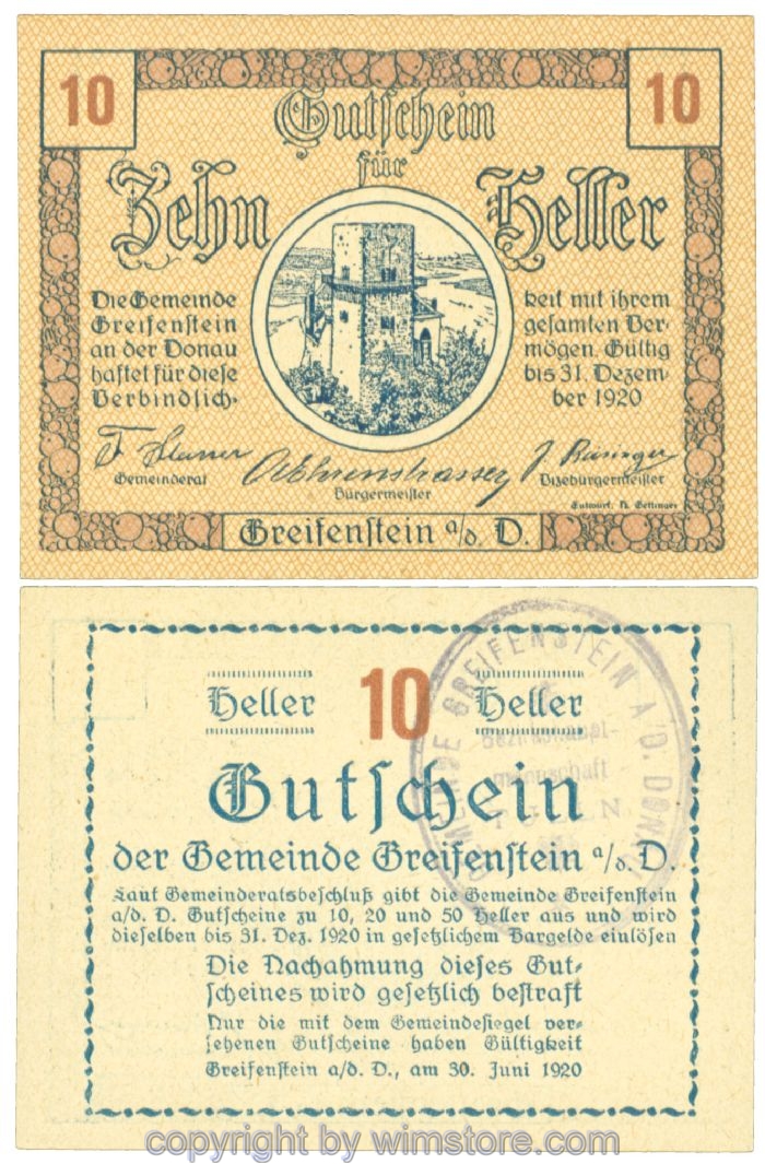 Greifenstein, J00275d1, 10 Heller; 1