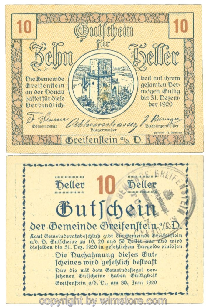 Greifenstein, J00275d2, 10 Heller; 1