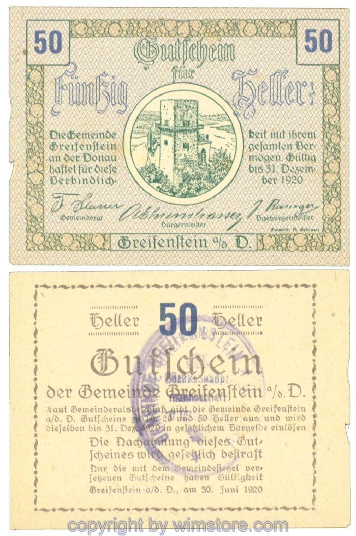 Greifenstein, J00275f1, 50 Heller; 1-