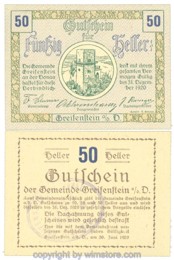 Greifenstein, J00275f2, 50 Heller; 1