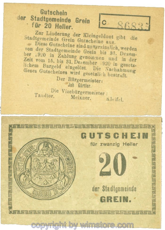 Grein, J00276Ib1, 20 Heller, Buchstabe c; 2