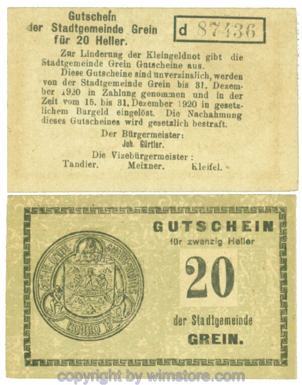 Grein, J00276Ib1, 20 Heller, Buchstabe d; 1-