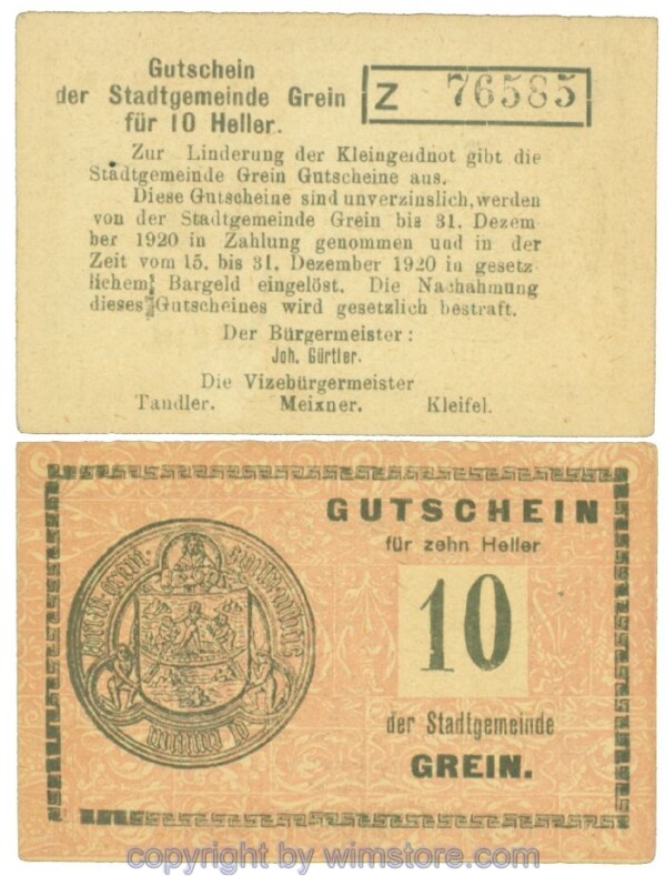 Grein, J00276Ib3, 10 Heller, Buchstabe Z; 1