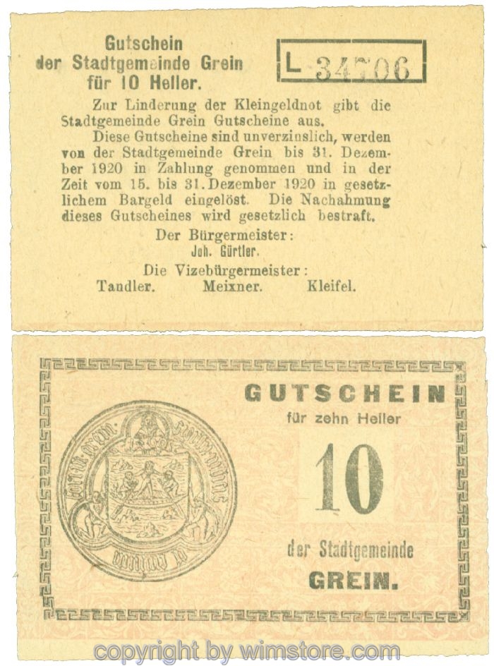Grein, J00276Ib4, 10 Heller, Buchstabe L; 1-2