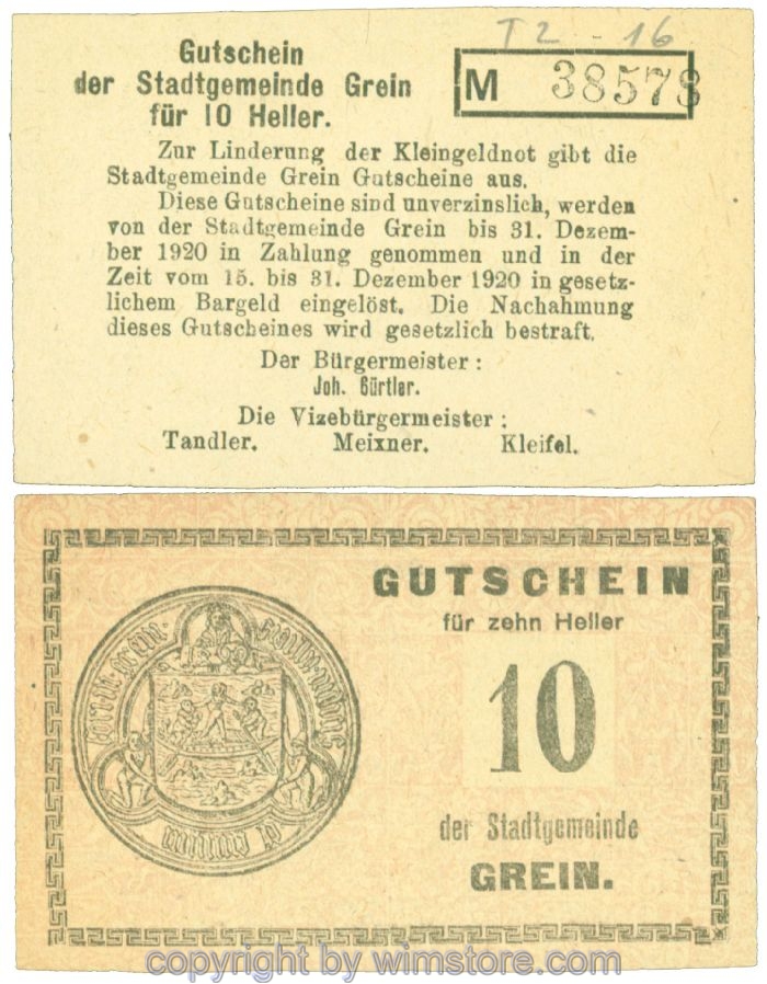 Grein, J00276Ib4, 10 Heller, Buchstabe M; 1