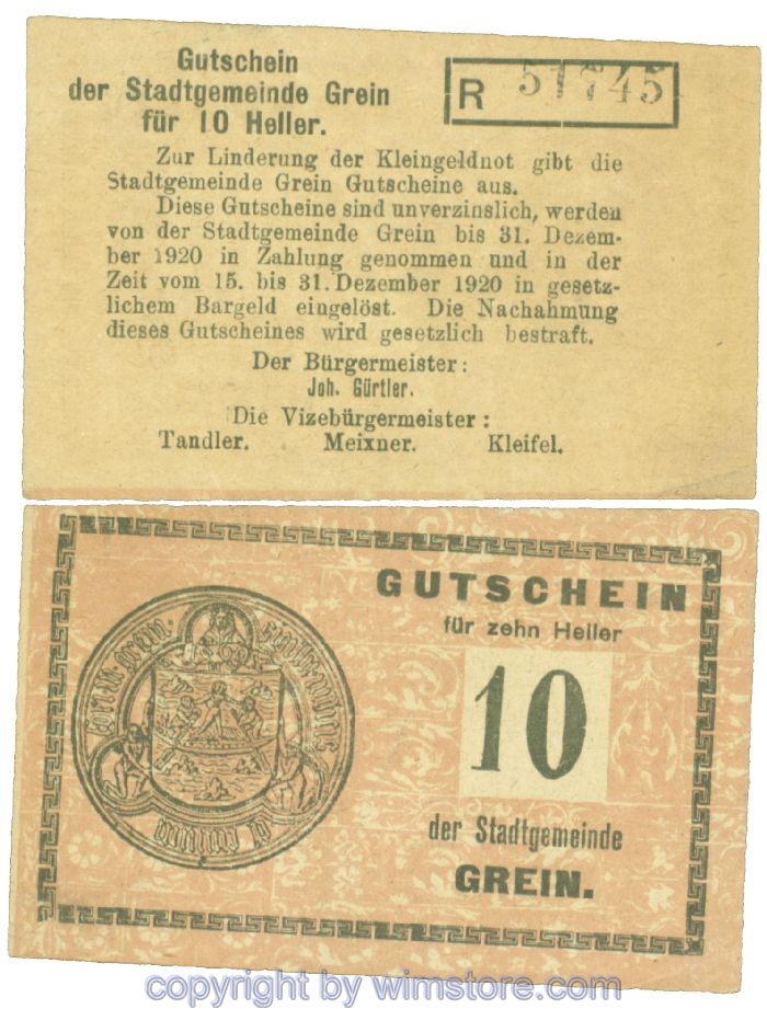 Grein, J00276Ib4, 10 Heller, Buchstabe R; 1-