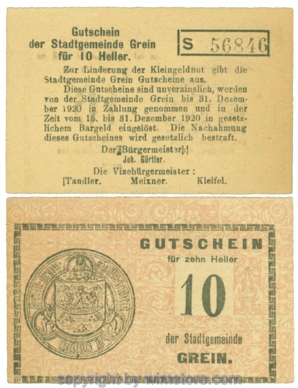 Grein, J00276Ib4, 10 Heller, Buchstabe S; 1-