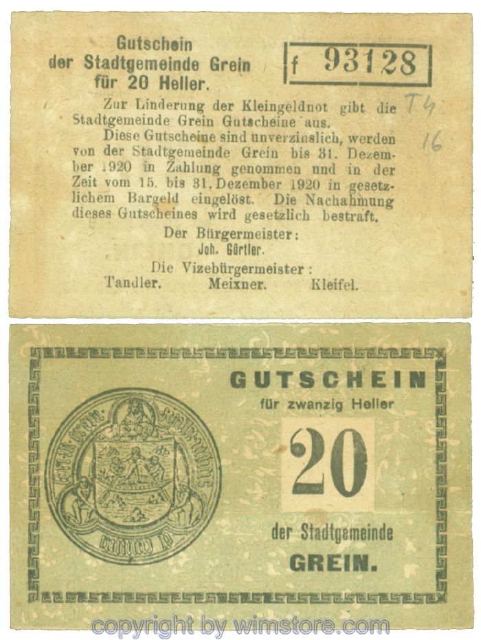 Grein, J00276Ib4, 20 Heller, Buchstabe f; 1
