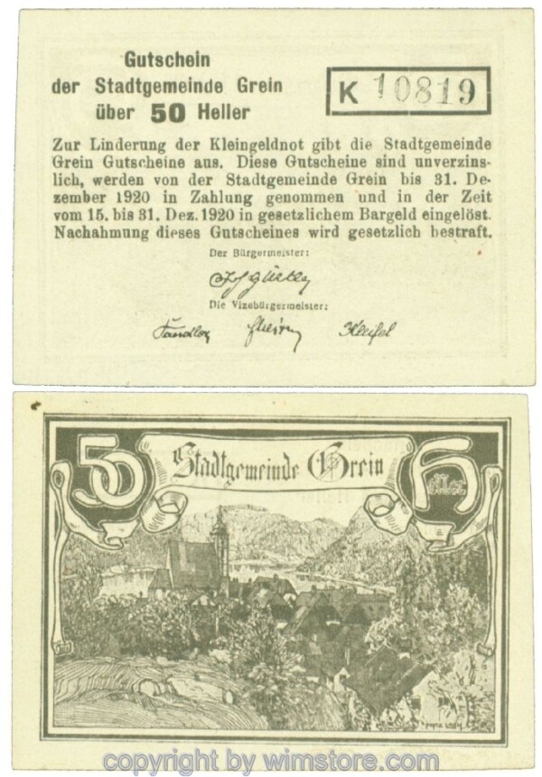 Grein, J00276Iba, 50 Heller, Buchstabe K; 1-
