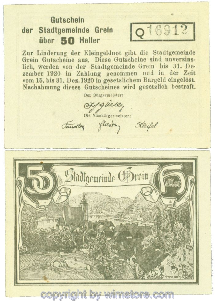 Grein, J00276Iba, 50 Heller, Buchstabe Q; 1-