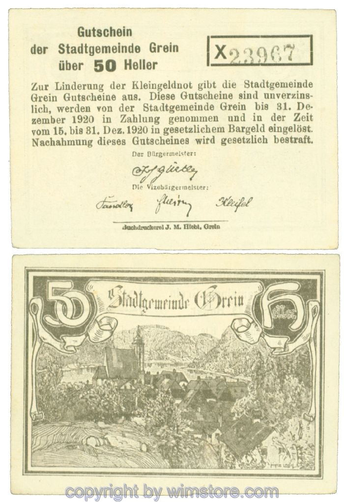 Grein, J00276Iba, 50 Heller, Buchstabe X; 1-