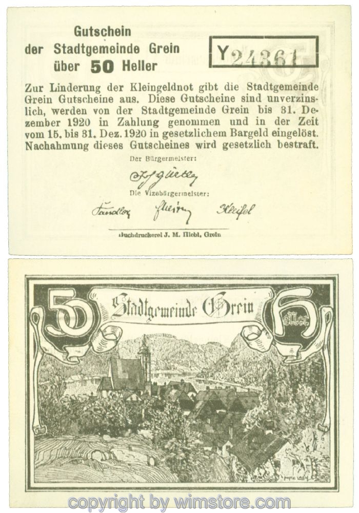 Grein, J00276Iba, 50 Heller, Buchstabe Y; -1