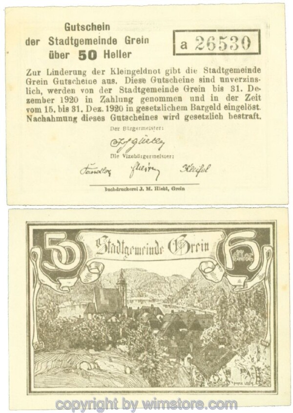 Grein, J00276Iba, 50 Heller, Buchstabe a; 1-